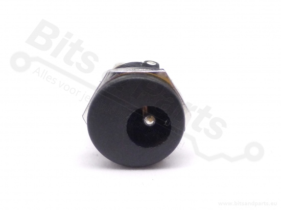 Chassisdeel 2,1x5,5mm voedings-stekker jack plug zwart